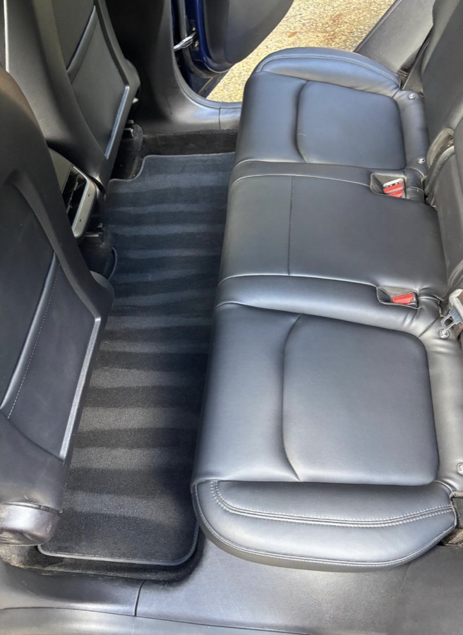Car interior after detailing, clean seats and floor
